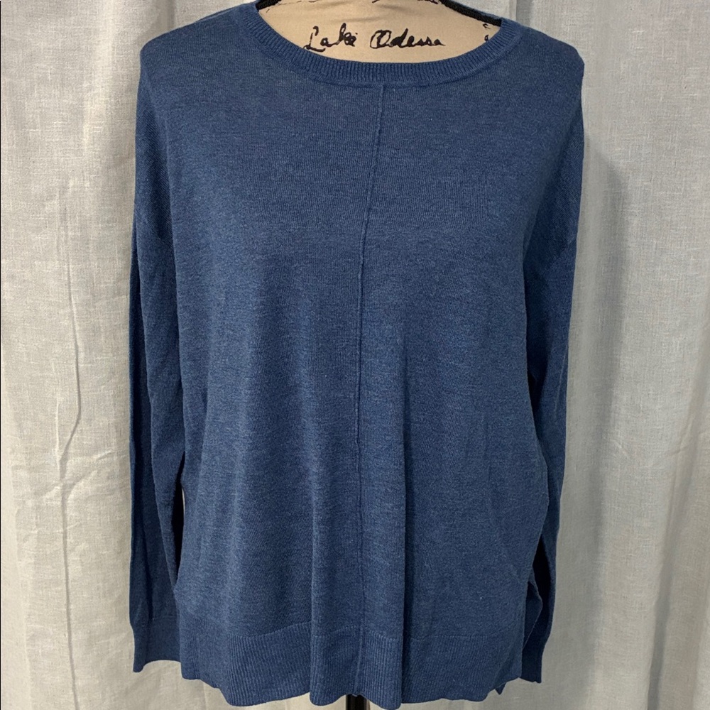 H&M Denim Blue Knit Top